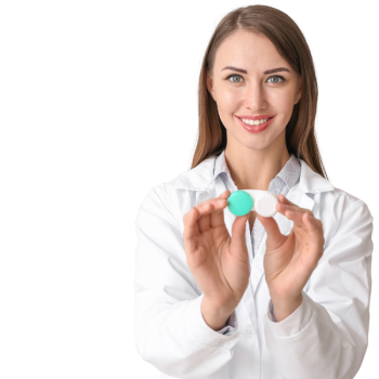 lekraz w białym fartuchu